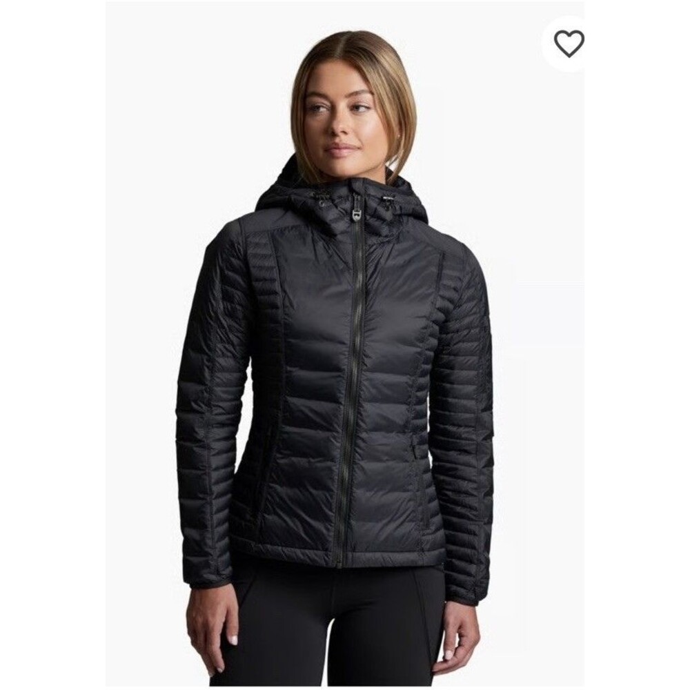 Kuhl Women’s Spyfire Down Jacket Black Large Outdoor Travel Hiking